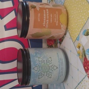 New single wick candles (set of 2)